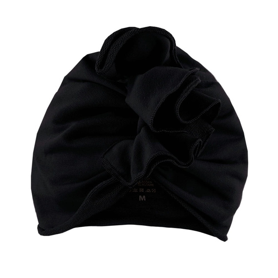 Simply Comfy čierny turban 100% bavlna