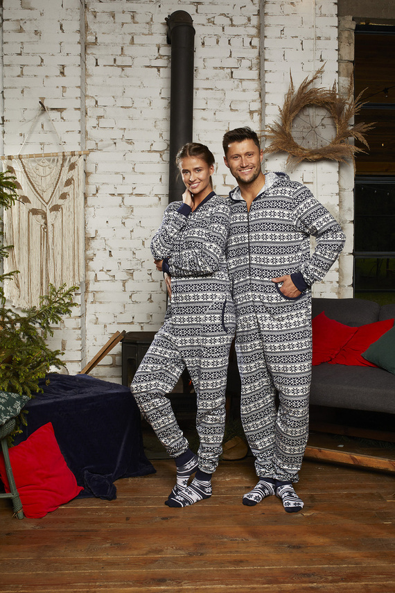 Alaska Pánsky overal Italian Fashion - tmavomodrý