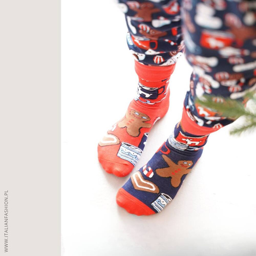 S162D Cookies Dlhé ponožky Italian Fashion