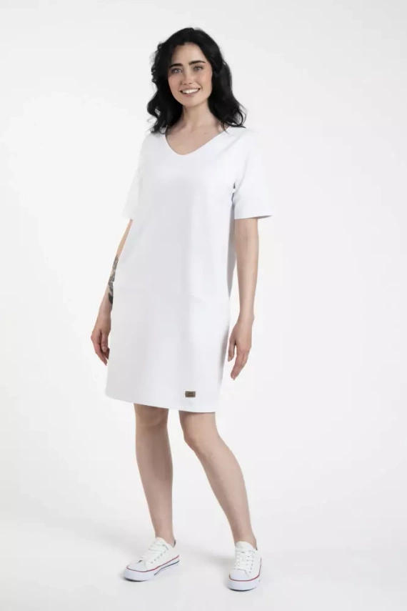 Karina Dámska tunika s krátkym rukávom Italian Fashion - biela
