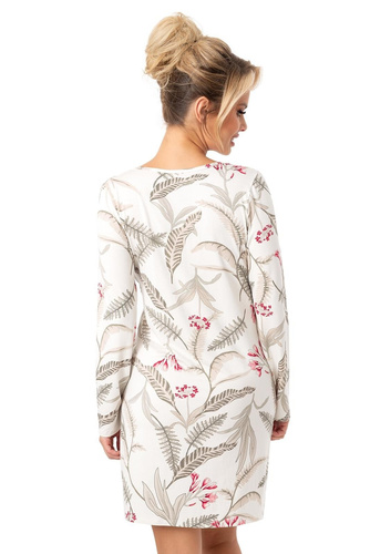 Nočná košeľa Michelle II Donna - viskóza, dlhý rukáv, ecru | Elegancia a pohodlie