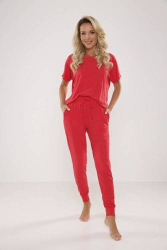 524 Paula Dámske pyžamo De Lafense - malinové