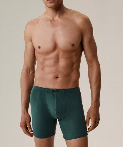 Pánske boxerky Atlantic 2MH-173 green/ navy blue - strih na mieru, bavlna, 2-pack