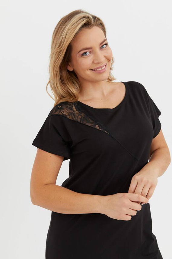 737 Velar Forex nočná košeľa - čierna