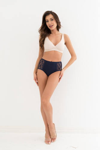 Elba maxi nohavičky Talianska móda - námornícka modrá