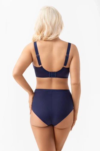 Gorsenia G024 Desire podprsenka soft tmavomodrá pre veľké prsia s kosticami