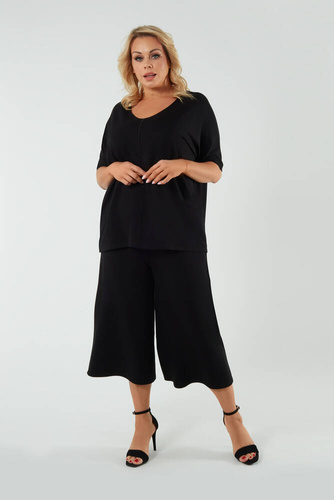 Soler Blúzka s krátkym rukávom Italian Fashion - čierna