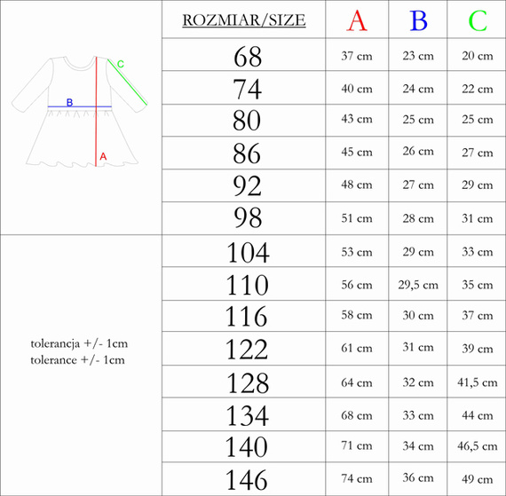 212169 Dievčenské šaty Tola Nicol - 100% bavlna, dlhý rukáv, volániky, poľská výroba