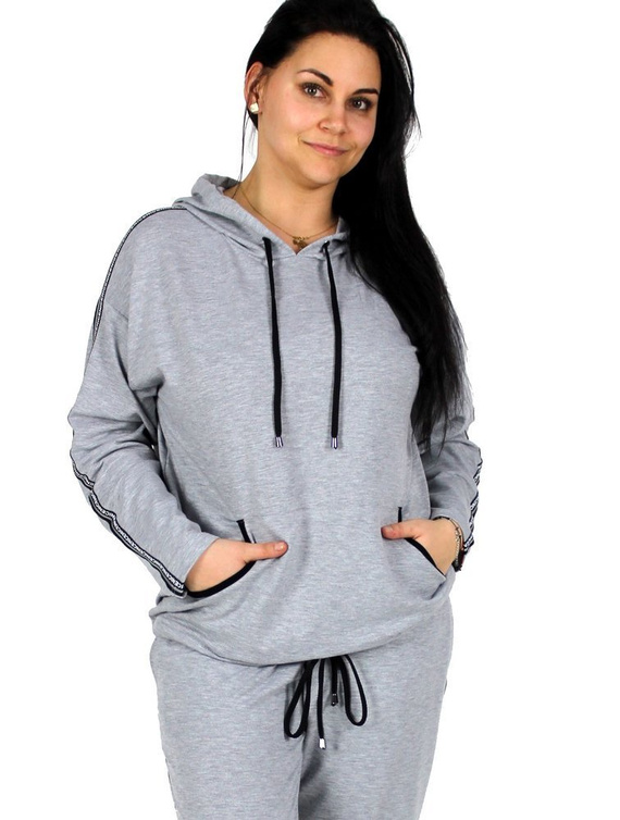 459 Dámska tepláková súprava Nice Forex - svetlý melír