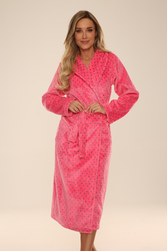 548 Melanie Dámsky dlhý župan Forex - malinový