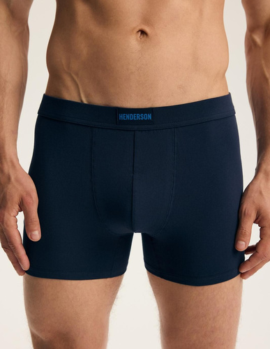 Pánske boxerky Henderson 45482 Faro 2-pack bavlnené so širokou gumou a logom
