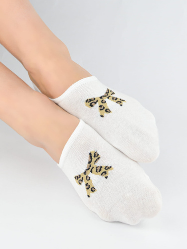 Dámske balerínkové ponožky Noviti ST100 – bavlnené neviditeľné so silikónom