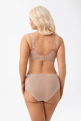 G018 Luisse Almond Gorsenia podprsenka soft pre veľké prsia čipkovaná