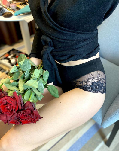 530 Iness Vysoké nohavičky De lafense - čierne