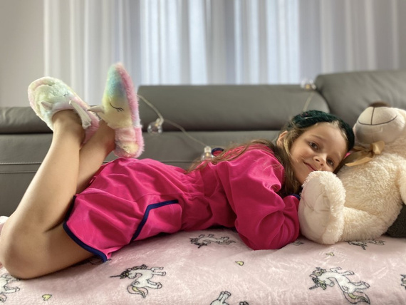 374 / 375 Desiree Detský župan - malinový