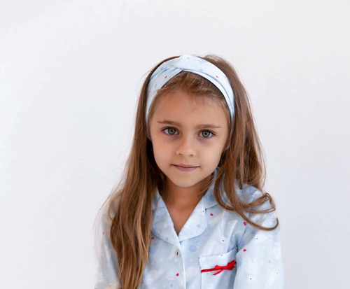 Čelenka pre dievčatá White bear Kids Sensis - modrá