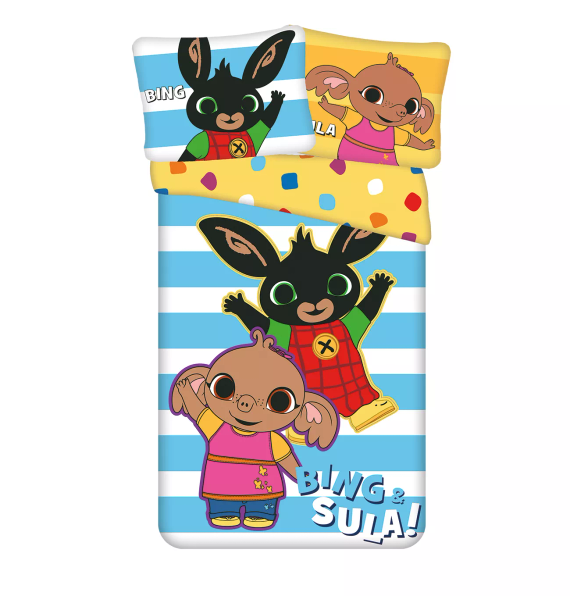 Obliečky Zajačik Bing a Sula 140x200 Jerry Fabrics bavlna