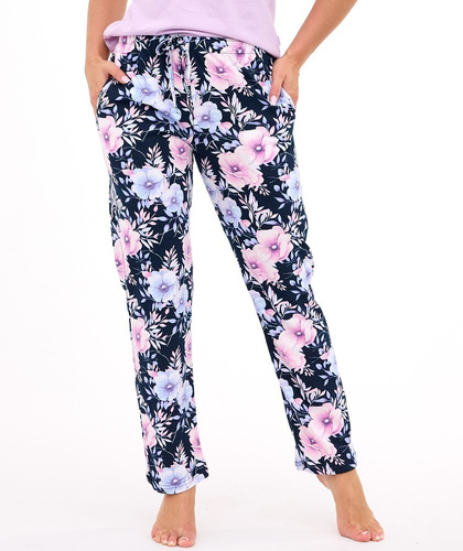 690/48 Dámske pyžamové nohavice Cornette | Dlhé, vrecká, regulácia v páse