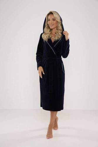 664 Dámsky župan Lydie Forex - tmavomodrý