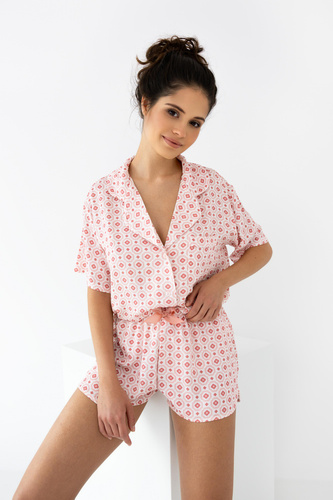 Penelopa Sensis dámske elastické pyžamo - ružové