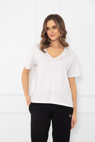 Klara - dámska blúzka s krátkym rukávom | Italian Fashion white