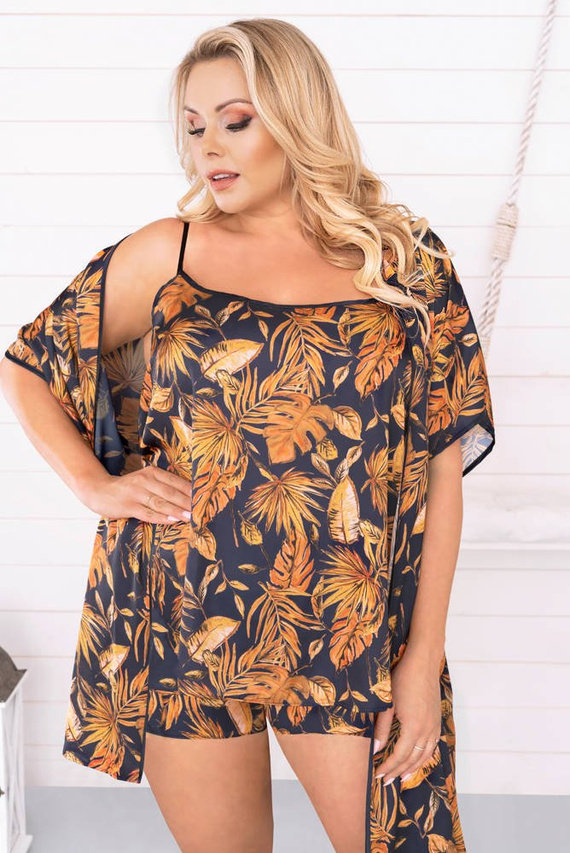 Monstera Dámsky župan Italian Fashion - potlač