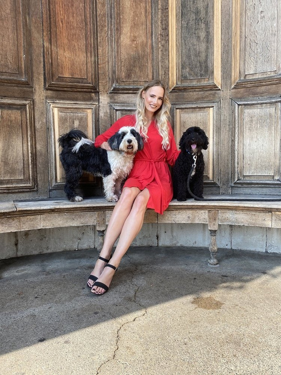 342 Fanny Dámsky krátky župan Forex - červený