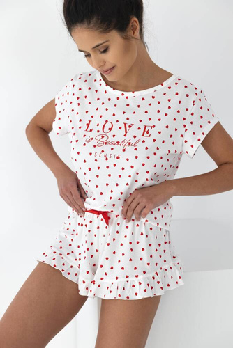 Dámske pyžamo Justine Sensis - krémové