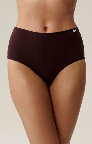 3CLP-011/Z25 Maxi Dámske nohavičky Atlantic beige-wine-purple - bavlna, 3 ks.