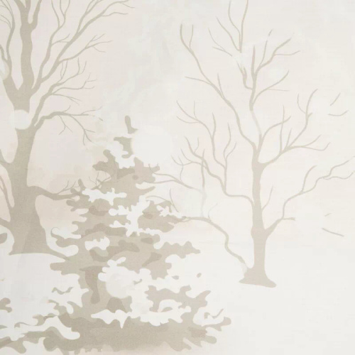 Vianočná posteľná bielizeň so snehovými vločkami z mikrovlákna Eurofirany biela zimná krajina - mäkká, ľahká a ľahko udržiavateľná, so zapínaním na zips