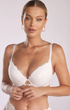 Ecru push-up podprsenka