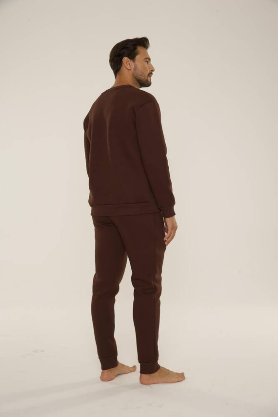 813 Indigo Pánska tepláková súprava De Lafense - čokoládová