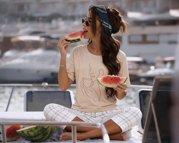 Pijama mujer Cornette 775/340 Morning 100% algodón 7/8