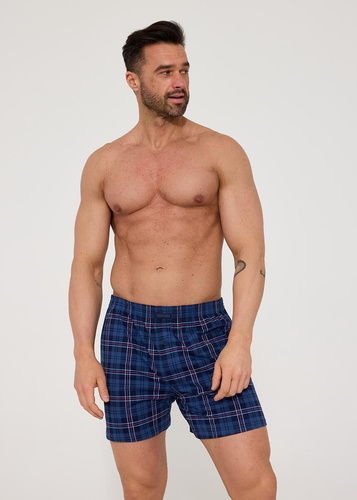 Cornette Comfort 002/338 – tmavomodré pánske boxerky zo 100 % bavlny