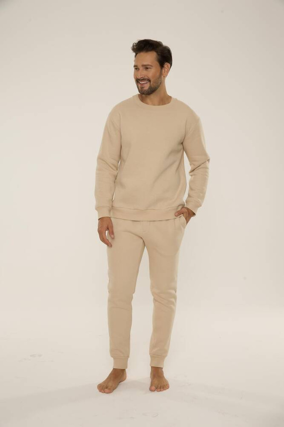 813 Indigo Pánska tepláková súprava De Lafense - piesková