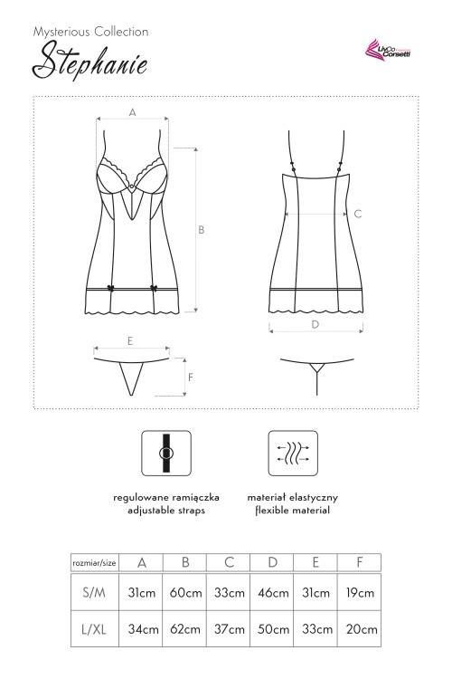 Stephanie LC 90227 Súprava, košieľka a tangá LivCo Corsetti Fashion