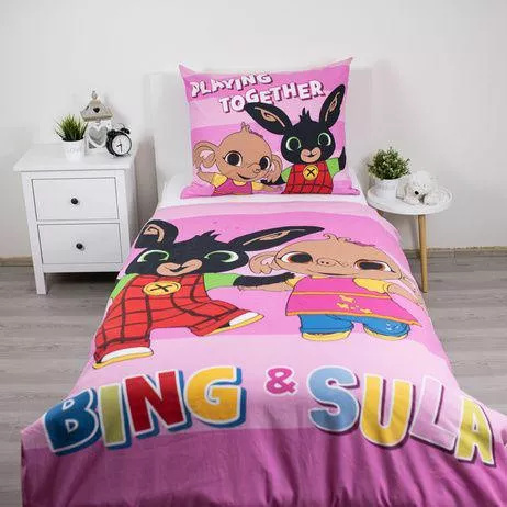 Obliečky Zajačik Bing a Sula 140x200 Jerry Fabrics bavlna
