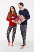 Dámske pyžamo  červené