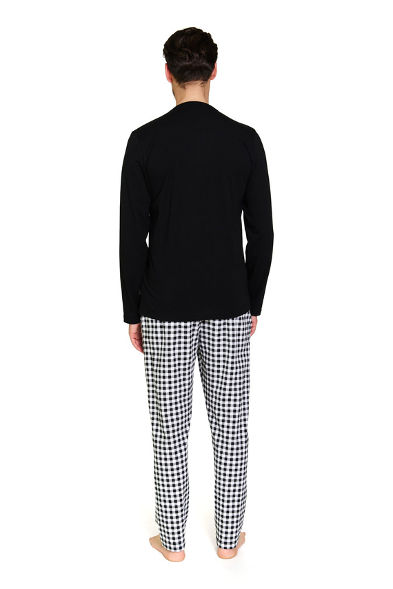 7369 Doctor Nap Pánske bavlnené pyžamo - klasický strih a prirodzené pohodlie na každú noc