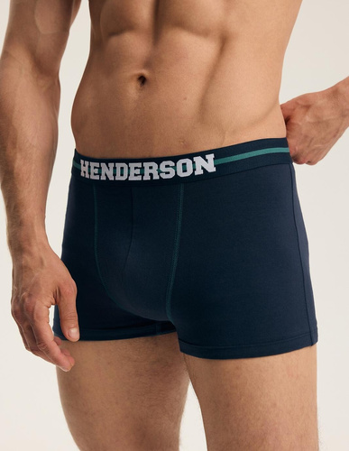 Pánske boxerky Henderson 46098 Find2 2-balenie bavlnené so širokou gumou a logom