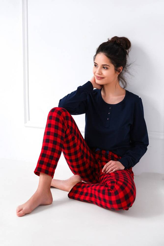 Dámske pyžamo Bonnie Sensis - tmavomodré