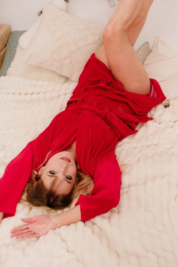 667 Dámsky župan Vermell Forex - červený