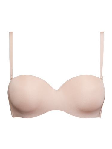 1580 Push-up podprsenka Fantastic - bandeau, mikrovlákno Sielei beige