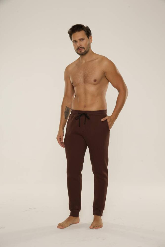 813 Indigo Pánska tepláková súprava De Lafense - čokoládová