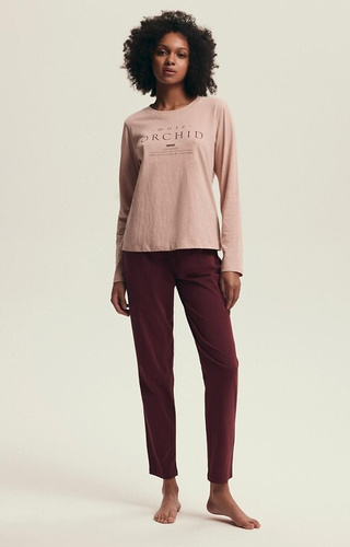 43733 Dámske pyžamo Dorla Henderson orchidea - bavlna, dĺžka. rukávy a nohavice