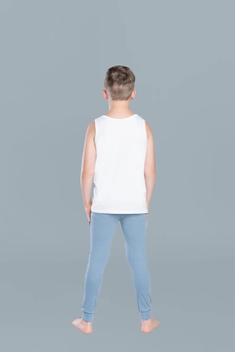 Johnny nohavice pre chlapcov Talianska móda - sivé