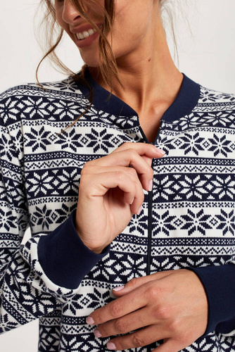 Alaska Dámsky overal Italian Fashion - námornícka modrá