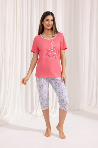 685 Dámske pyžamo Regina - koralové