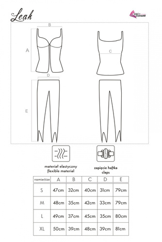 Leah LC 90052 LivCo Corsetti Fashion Dámske pyžamo