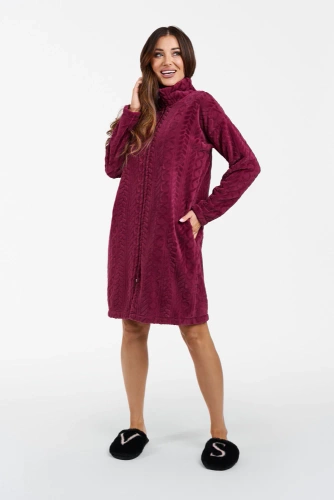 Rena Dámsky župan Italian Fashion - bordový